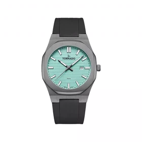 ساعت مچی مردانه تورنادو رابر مشکی صفحه تیفانی T22002-XSBL
