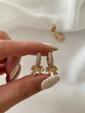 گوشواره گره و پاپیون ژوپینگ