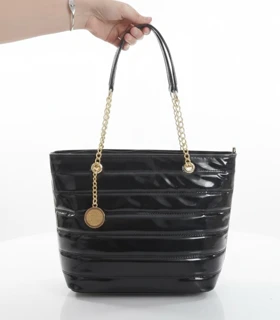 کیف زنانه چرم ورنی مدل K-1992