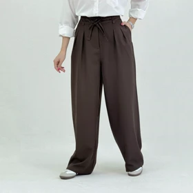 شلوار پارچه ای بگ زنانه