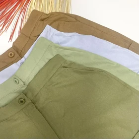 شلوارک پاکتی لینن شیکدونیا