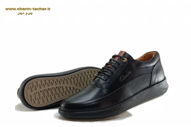 کفش طبی کلارک بندی مردانه چرم طبیعی si102