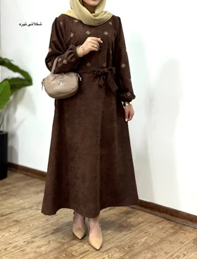 پیراهن مانتویی گلدوزی جیران 1