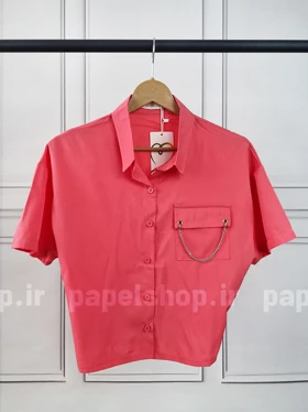 شومیز کراپ زنجیردار پشت کش