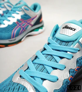 کتانی بزرگ پا آبی نارنجی ASICS GEL-KAYANO 27