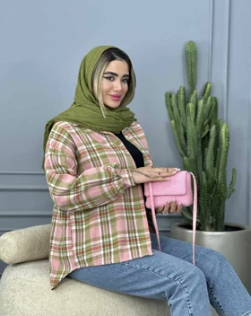مانتو شومیز چهار خونه(41)کد3412