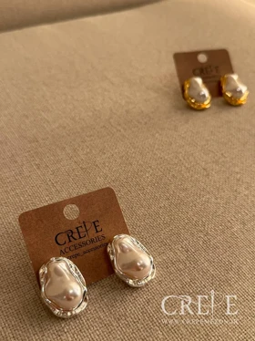 گوشواره صدف باروک