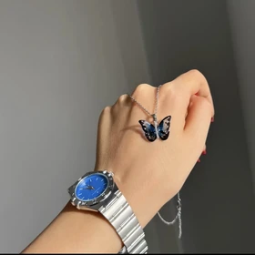 گردنبند پروانه سیلور