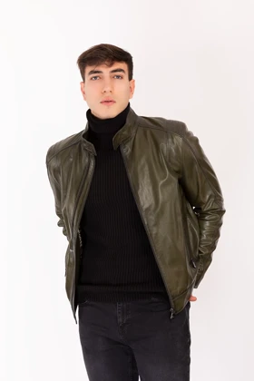 کت و کاپشن مردانه new-venture-gian-ferre-solid-leather