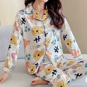 ست راحتی ساتن زنانه وارداتی