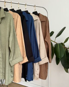 مانتو بغل دگمه طناز 1