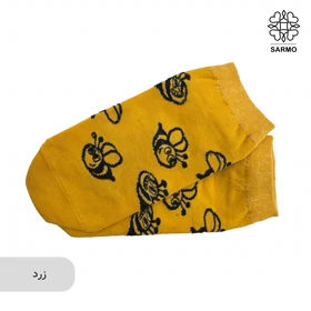 جوراب طرح زنبوری مچی