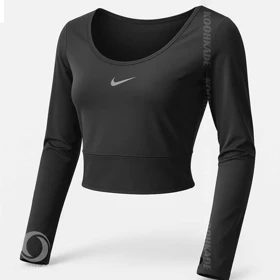 کراپ آستین دار فینگردار NIKE