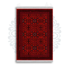 *جدید* فرشینه از جنس پارچه شانل مخمل ترک طرح فانتزی برند دفه کد 780