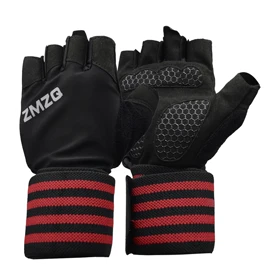 دستکش و مچبند بدنسازی زنانه زد ام زد کیو مدل ZMZQ-404K1208 قرمز