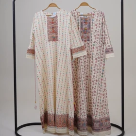 پیراهن هندی منگولهدار