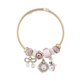 دستبند دخترانه مدل پاندورا پاپیون