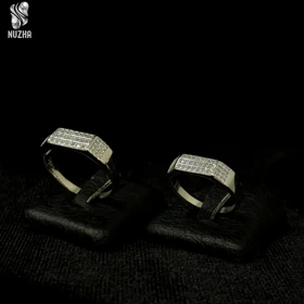 حلقه ست نقره زنانه ومردانه کدhs1002