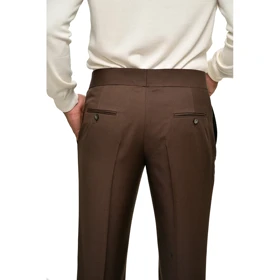 شلوار پیله دار (قهوه ای)