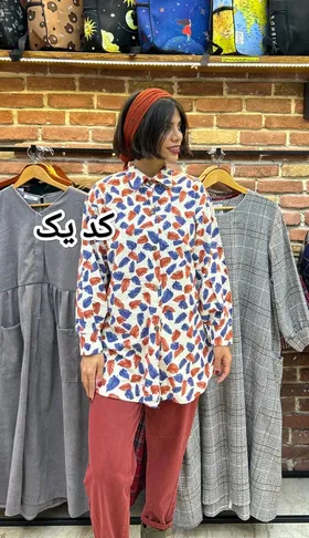 شومیز گل‌دار نسترن