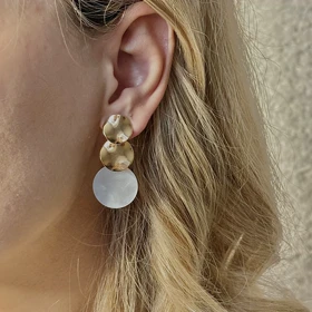 گوشواره صدف پولکی