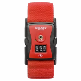 قفل کمربندی چمدان دلسی کد 3940091 (قرمز)