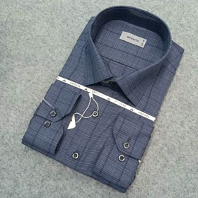 پیراهن راه راه استین بلند مردانه _ قواره کلاسیک _استایل رسمی