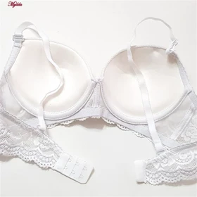 ست شورت و سوتین زنانه پانیذ مدل فنردار بند متحرک کاپ اسفنجی سفید کد 4958