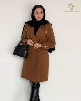 پالتو فوتر کوبیده زنانه آیشین