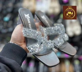 صندل یا روفرشی نگینی مجلسی زنانه هرمس