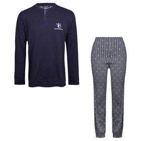 ست تیشرت و شلوار مردانه لین مدل نخ پنبه کد 5197-496