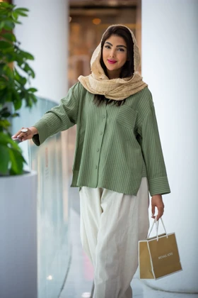 مانتو بابوس خطی ZARA