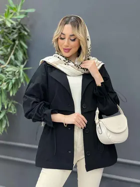مانتو لینن ژیله دار دلوین