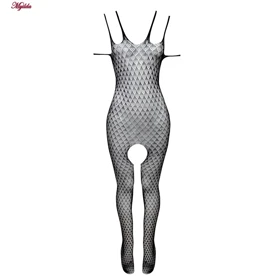 سرهمی فانتزی زنانه مدل فاق باز مشکی کد 4855-7049