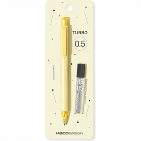 مداد نوکی 0.5 میلی‌متر کاکو KACO مدل K5 Turbo با مغزی HB مشکی (زرد)