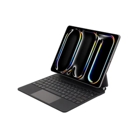 کیبورد آیپد 11PRO لولو مدل LEVELO AEROBOARD SAFFIANO LEATHER WIRELESS KEYBOARD LVLABKP11BK