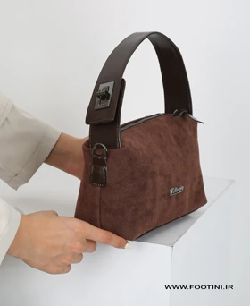 کیف زنانه دستی و دوشی جیر قفدار 224 AM (قهوه ای)