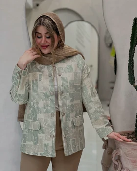 کت ژاکارد تاجلی