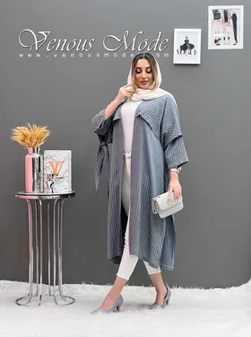 مانتو بلند ژیله دار