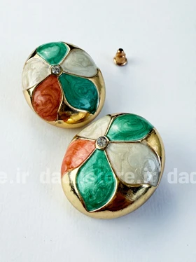 گوشواره میناکاری رنگی