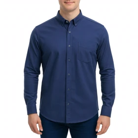 پیراهن آستین بلند ساده مردانه برندمد مدل 1420298