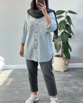 مانتو شومیزی لینن طرح زارا