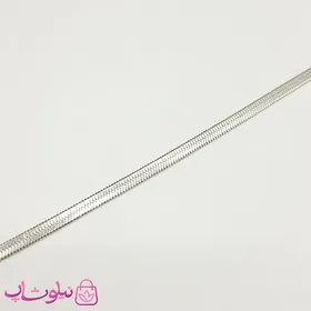دستبند دخترانه هرینگبون نقره ای استیل 3 میل
