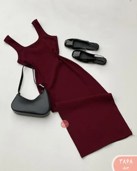 ماکسی یقه خشتی 3868