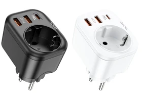 سوکت برق و 2 یو اس بی و 1 تایپ سی هوکو Hoco Multifunctional socket NS3 EU / GER