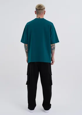تیشرت مردانه Macstar Snake Face Oversize بنزینی M2072