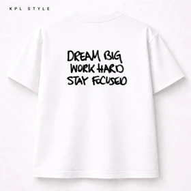 تیشرت سفید پنبه‌ای باکسی | طراحی مینیمال پشت کار، مناسب آقایان و خانم‌ها کد 1173