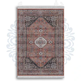 فرشینه از جنس پارچه هازان مخمل ترک طرح گلیم برند دفه کد DDGG 137