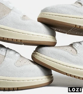 کفش کتانی مردانه و زنانه کرم طوسی بنفش نایک NIKE SB Dunk