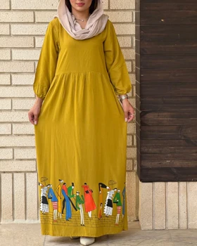 ساحلی نخی طرح بازار 7158 (خردلی)